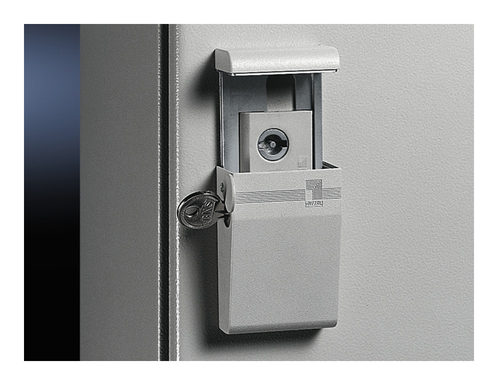 1St. Rittal SZ 2534.500 Profilhalbzylinder-Verschluss, für AE, Zink-Druckguss, vernickelt (mat 2534500