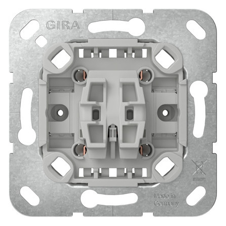 1St. Gira 381700 Wippschalter Kreuz o.Kr. Einsatz