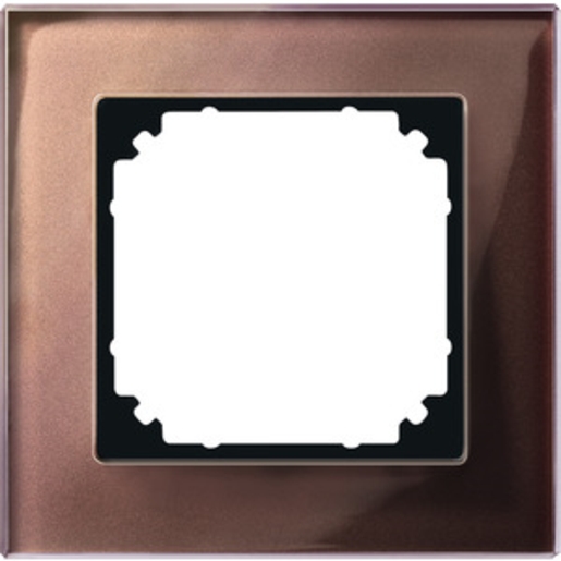 1St. Merten 489115 M-PLAN-Echtglasrahmen, 1fach, MahagoniBraun