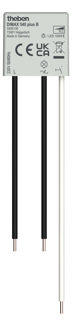 1St. Theben UP-Dimmer DIMAX 540 plus B f.Glüh-/Halogen-u.LED-Lampen