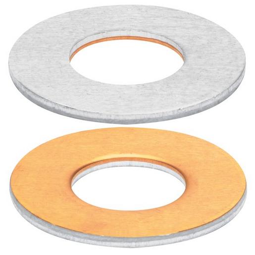 100St. Klauke CS818 Cupal-Scheibe M8, E-Al, einseitig mit Cu