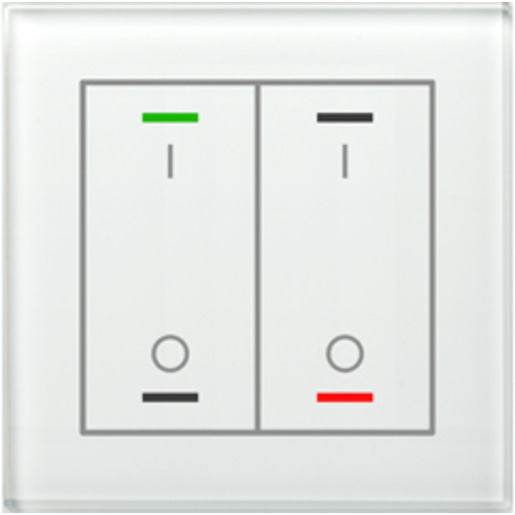 1St. MDT Glastaster II 2-fach BE-GTL2TW.B1 RGBW mit Temperatursensor weiß 1St. MDT Glastaster II 2-fach BE-GTL2TW.B1 RGBW mit Temperatursensor weiß...