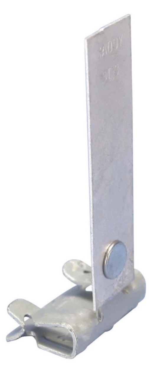 1St. nVent CADDY 171530 Flanschklipp zum Aufschlagen mit Sicherungslasche, Federstahl, Armou 4H58ST3