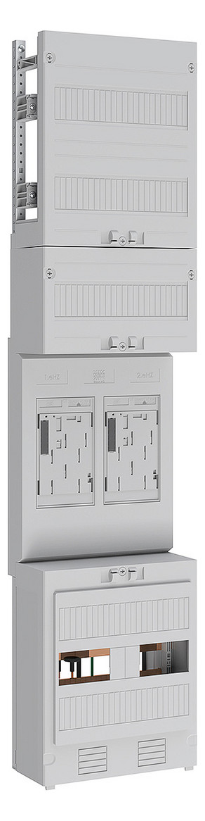 1St. ABN EZ17320, Zählerplatz eHZ 2Z mit Klemmstein/OKK 5-polig, BxH : 250x1050mm 1St. ABN EZ17320, Zählerplatz eHZ 2Z mit Klemmstein/OKK 5-polig, BxH : 250x1050mm