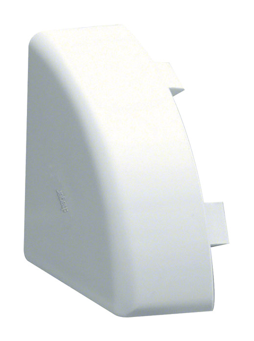 1St. Hager EK4004069016 Endstück schnittkaschierend zu Eckkanal EK 40x40mm verkehrsweiß