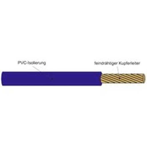 100m H07V-K 6mm² PVC Aderleitung flexibel 1x6,0 Braun