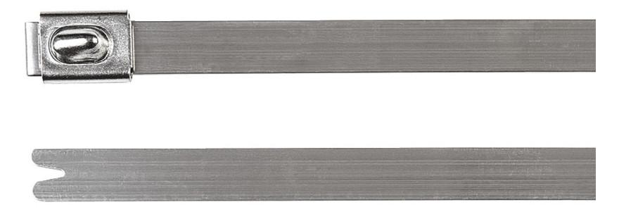100St. HellermannTyton 111-93058 Edelstahlkabelbinder 127x4,6 100 ST ME MBT5SS-SS304-ML