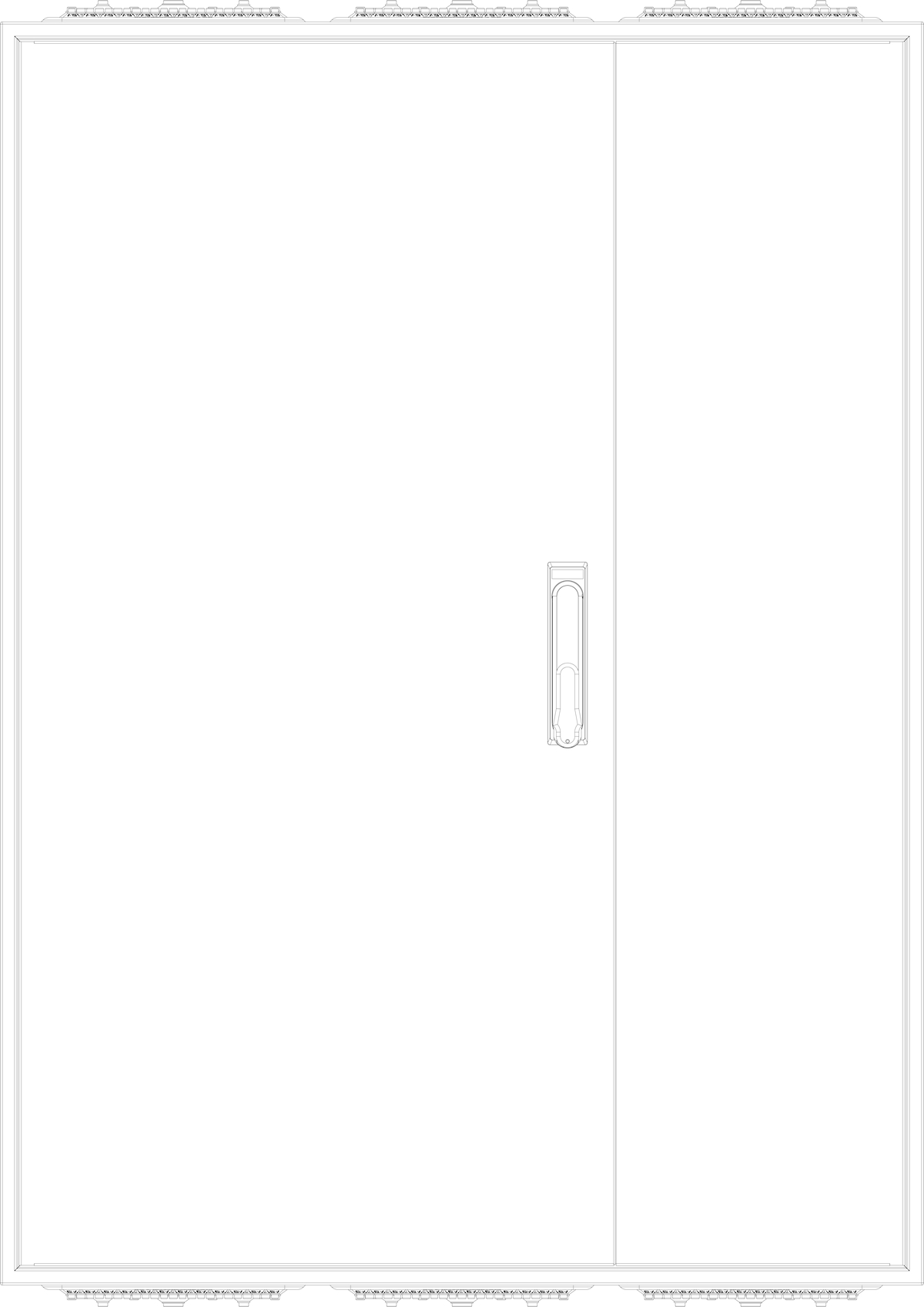 1St. F-Tronic ZF113 Leergehäuse ZF113, IP54, H=1100mm, B=800mm 7120528