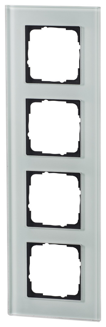 1St. Halmburger 3549 GB-554 (mi) Design Glasrahmen 4-fach mint Einsätze 55x55 mm Echtglas