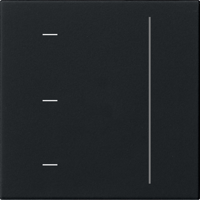 1St. Gira 5365005 S3000 Touchaufsatz System 55 Schwarz m