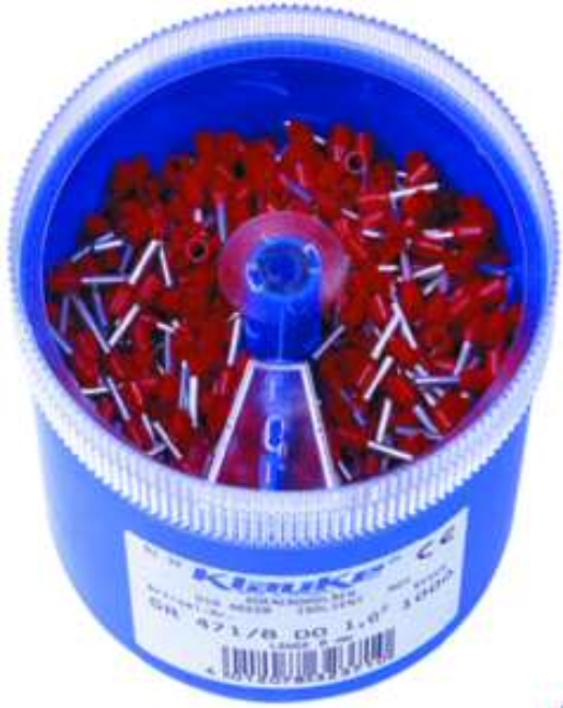 1St. Klauke GR471/8DO Streudose Aderendhülsen 1,0 qmm GR4718DO