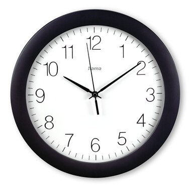 1St. HAMA 185871 DCF-FUNKWANDU 185871 DCF-Funkwanduhr Teneriffa sw