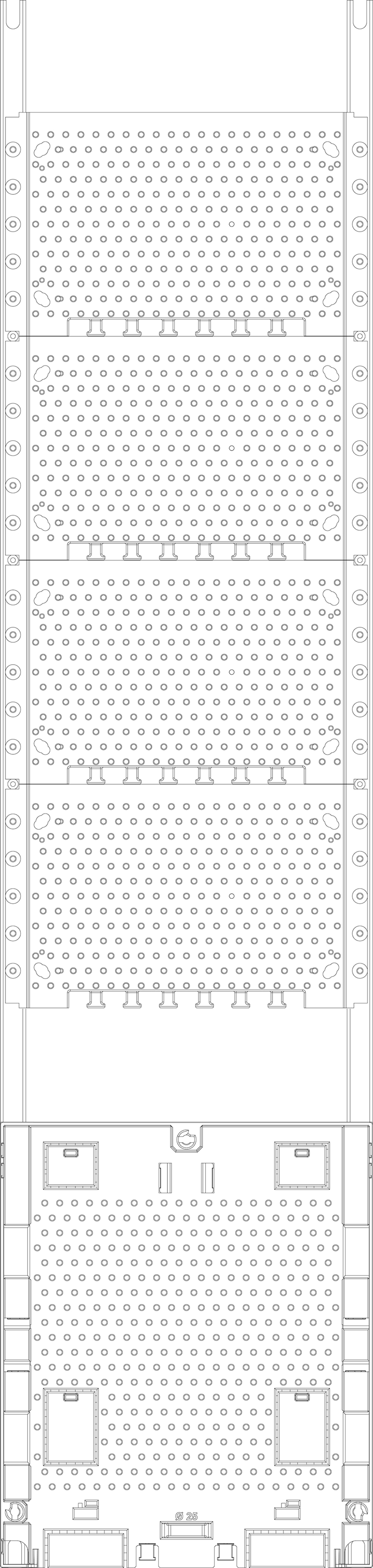 1St. F-Tronic KX7APZO Kommunikationsfeld KX7APZO, 1-feldrig, H=1050mm, APZ-Platz, ohne APL-Set 7141662