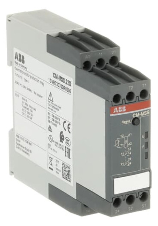 1St. ABB CM-MSS.22S Thermistor-Motorschutzrelais 2We, 24VAC/DC 1SVR730700R0200