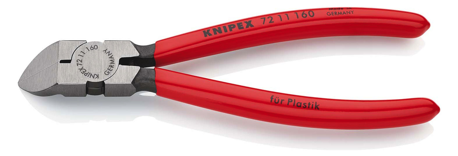 6St. Knipex 72 11 160 Seitenschneider 7211160 gew. 45 160mm f.Kunst. poliert Kunst.
