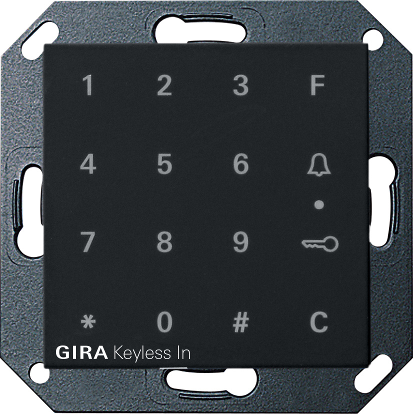 1St. Gira 2605005 Gira Keyless In Codetastatur System 55 Schwarz m