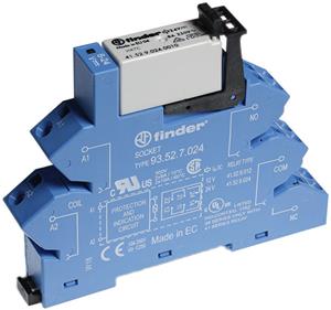 1St. Finder Koppelrelais 24VDC 38.62.7.024.0050 8A Zugfederanschl. 14mm 2 Wechsler...