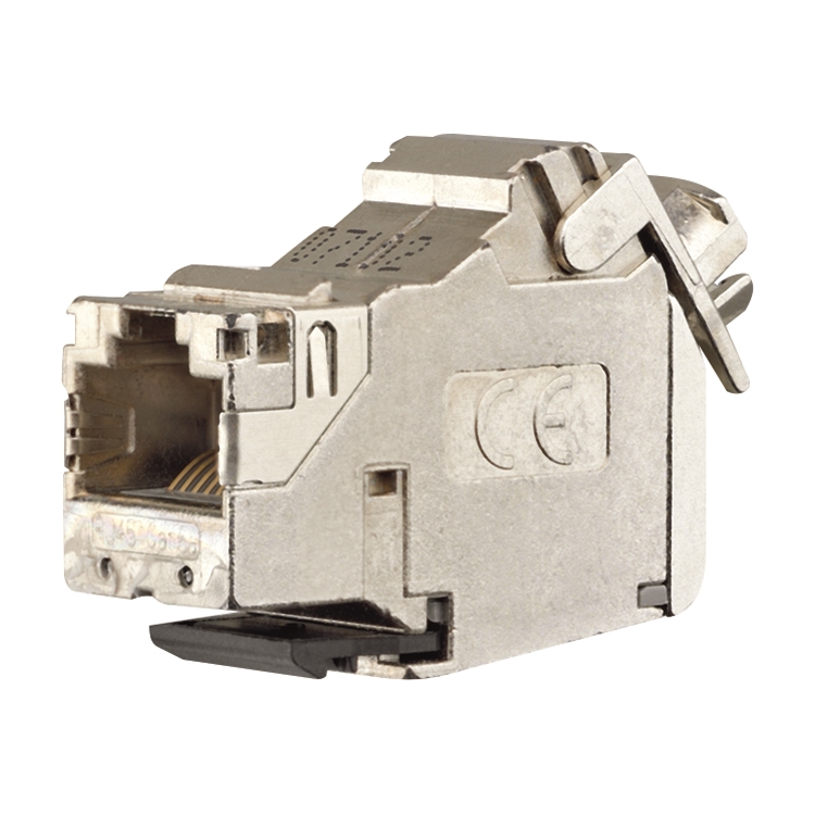 1St. Busch-Jaeger 0219-101 Universalmodul, RJ45, Cat. 6A iso, geschirmt, 1 Steckbuchse, 8 (8)-polig