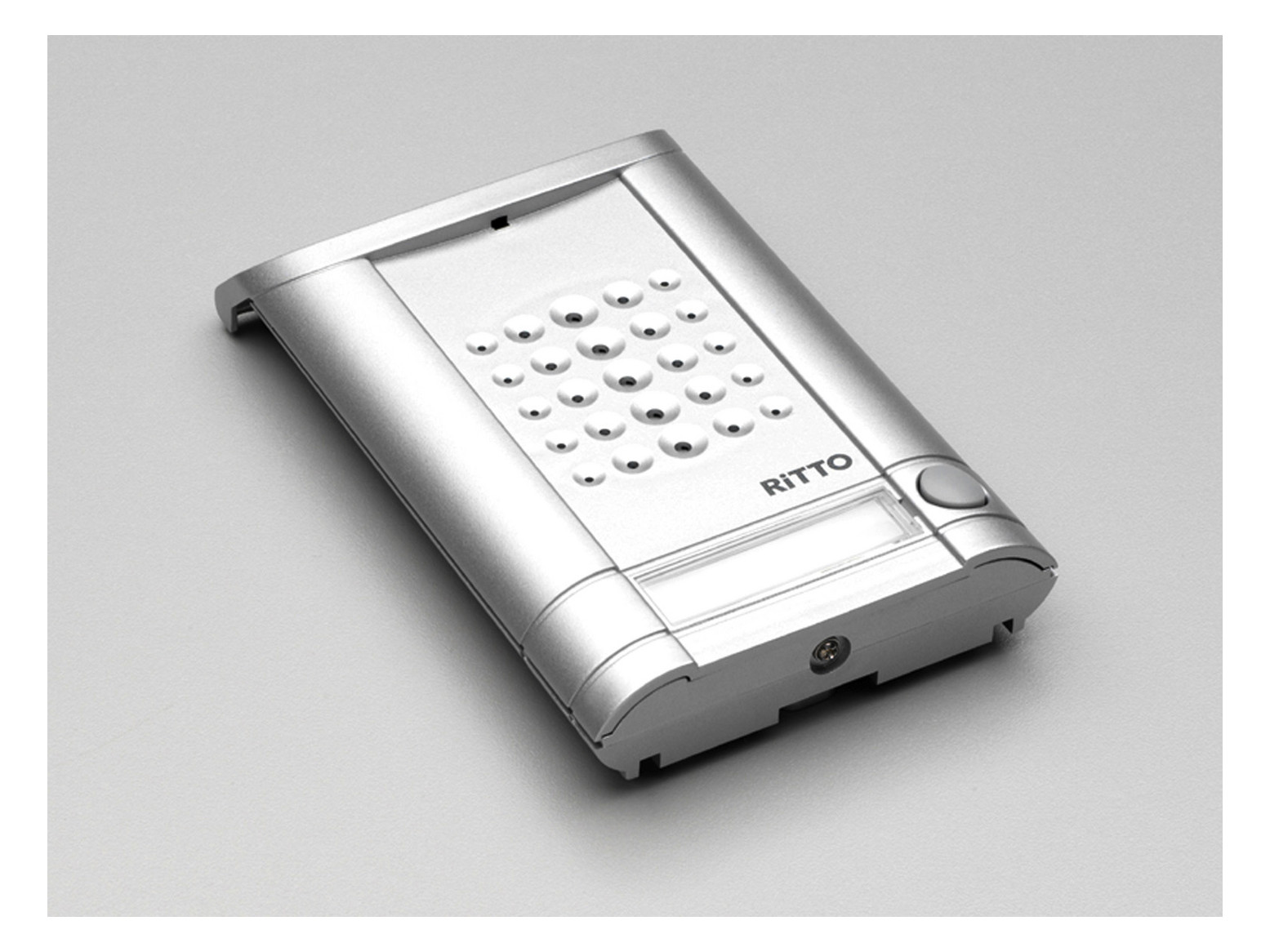 1St. Ritto 1271937 Minivox Tuerstation (1 Taste) Weiss Alu