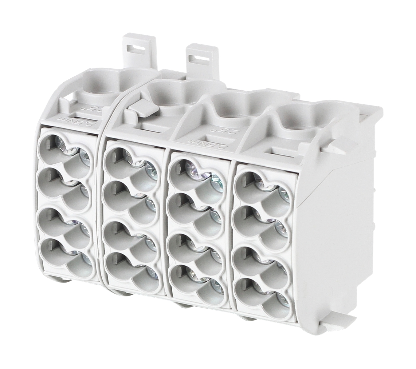 1St. F-Tronic HLAK4p25ALUgr Hauptleitungsabzweigklemme, 25mm², 4polig, CU/AL, grau, HLAK4p25ALUgr 7730017