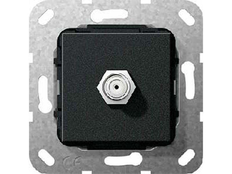 1St. Gira 565010 SAT-F-Buchse Kpl. Einsatz Schwarz m 565010