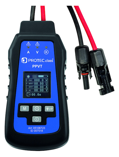 1St. PROTEC.CLASS PPVT PV Solarpanel Tester 5 - 800 Watt