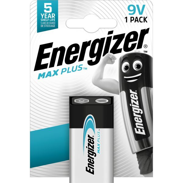 1St. ENERGIZE 6LR61 (1 Stk.) Max Plus Alkaline E-Block / 9V 1 Stück
