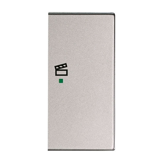 1St. Busch-Jaeger 6233-22-83 Wippe, 2-fach rechts, mit Symbol Szene Busch-free@home alusilber