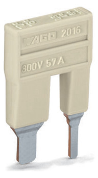 1St. Wago 2016-499 Reduzierbrücker Nennstrom 57 A lichtgrau