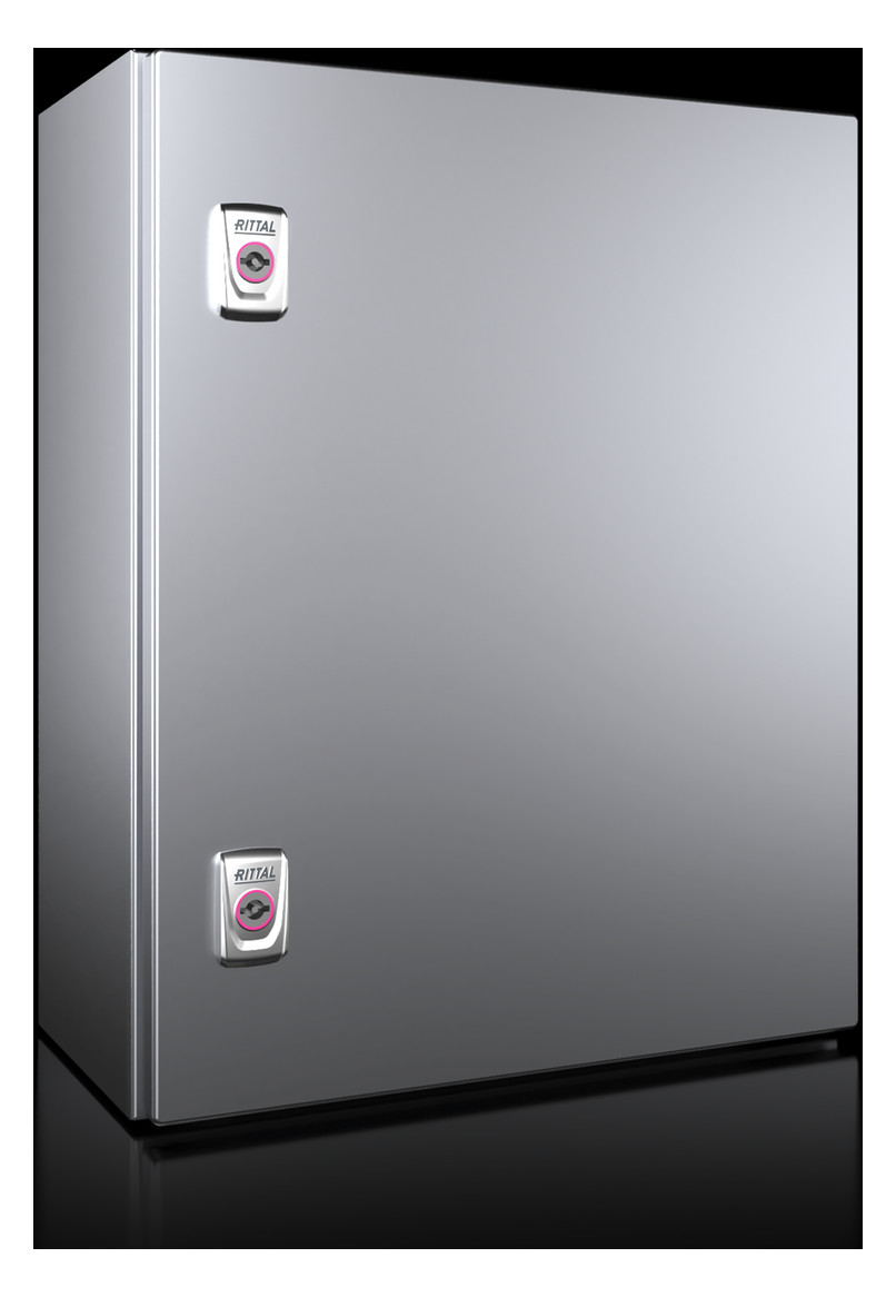 1St. Rittal AX 1015.000 Kompakt-Schaltschrank AX, Edelstahl 1.43 AX1015000 BHT 400x500x210 mm