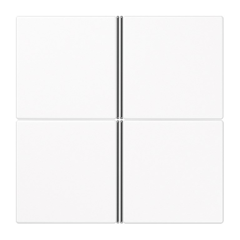 1St. Jung LS404TSAWW Tastensatz komplett 4fach Alpinweiß LS 404 TSA WW