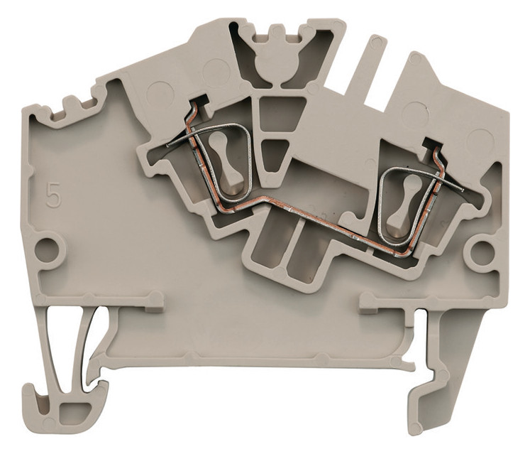 100St. Weidmüller ZDU 2.5-2 Durchgangs-Reihenklemme
