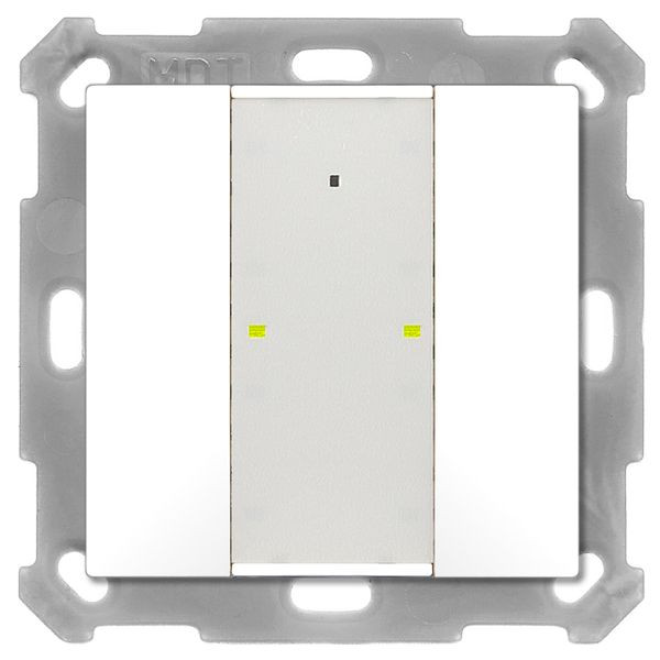 1St. MDT Taster Plus 55 2-fach, BE-TA55P2.02 Reinweiß matt