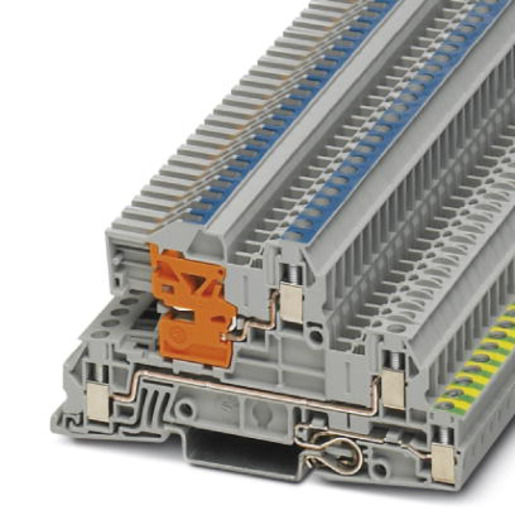 1St. Phoenix UTI 2,5-PE/L/NT Installationsschutzleiterklemme Schraubanschluss Querschnitt: 0,2 mm² - 4 mm² AWG:...