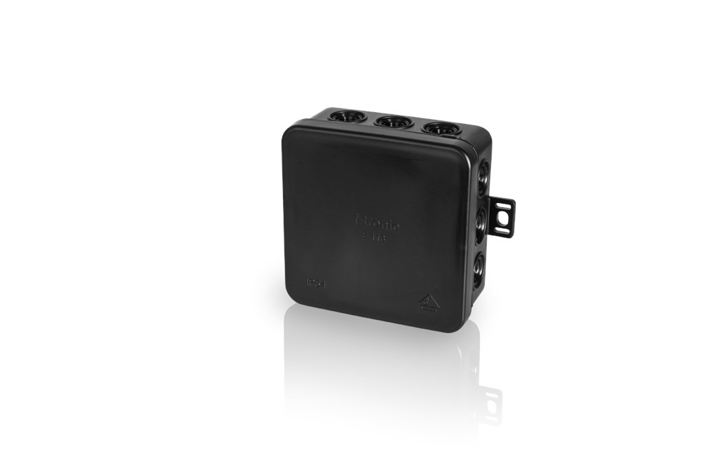 10St. F-Tronic E113sw FR Abzweigkasten E113sw, 85x85x40mm, IP54, sw 7340134