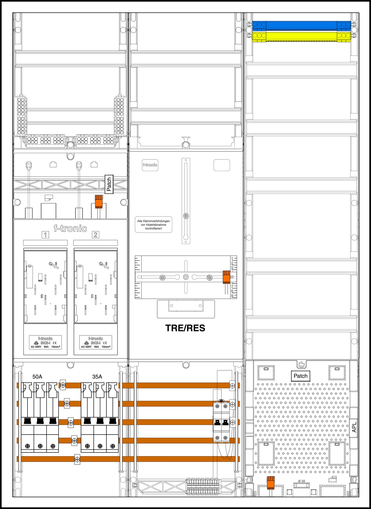 1St. F-Tronic EHZ732TAPZ50352B6 EHZ732TAPZ50352B6, 2 ZP, DS, 1 TRE,1 VAPZ inkl. APL, SLS50A, SLS 35A,SPVG2B6, 2 PPV,1 PL150 7195789