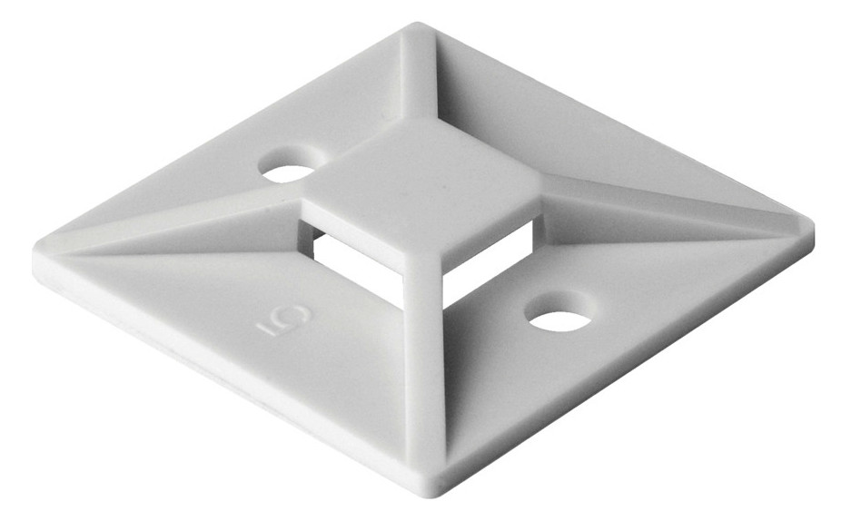 100St. HellermannTyton 151-28349 Klebesockel Natur 100 St ME MB3A-PA66-WH