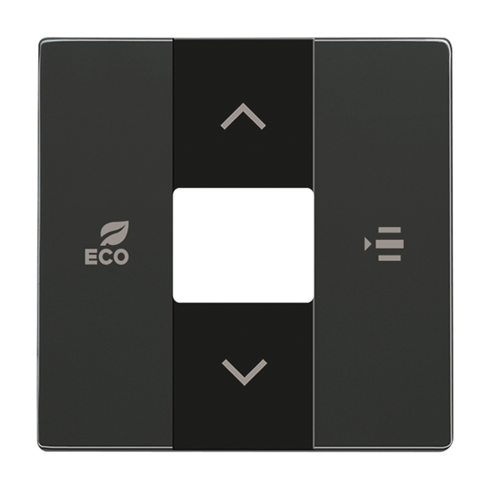 1St. Busch-Jaeger 6236-81 Zentralscheibe, für Fan Coil-Regler Busch-free@home anthrazit