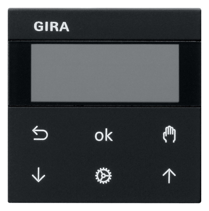 1St. Gira 5366005 S3000 Jalousie+ Schaltuhr Display System 55 Schwarz matt