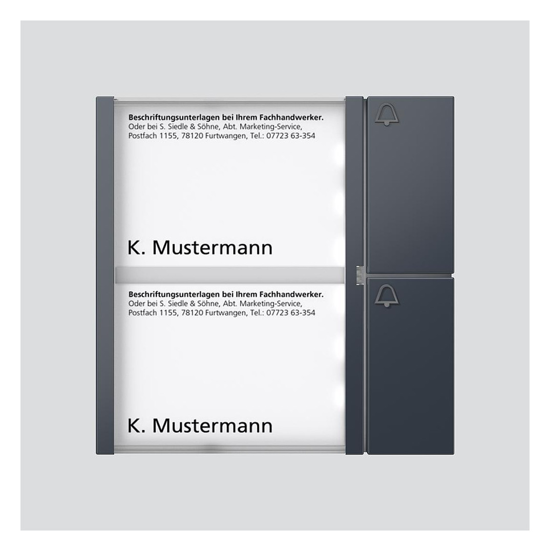 1St. Siedle TM 612-2 AG TM 612-2 AG Tasten-Modul TM6122AG