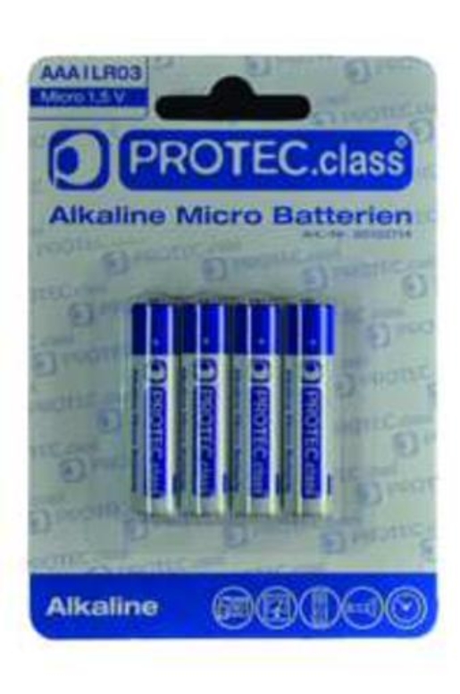 1St. Protec.class PBAT AAA Micro Batterien 4er Blister