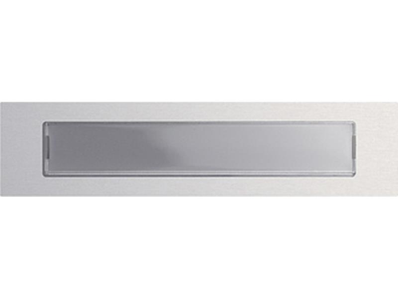1St. Gira 5547926 Ruftaste mit Beschriftungsfeld System 106 Aluminium