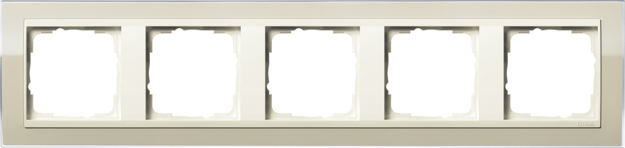 1St. Gira 0215771 Rahmen 5fach Zwischenr. CW Event Klar Sand