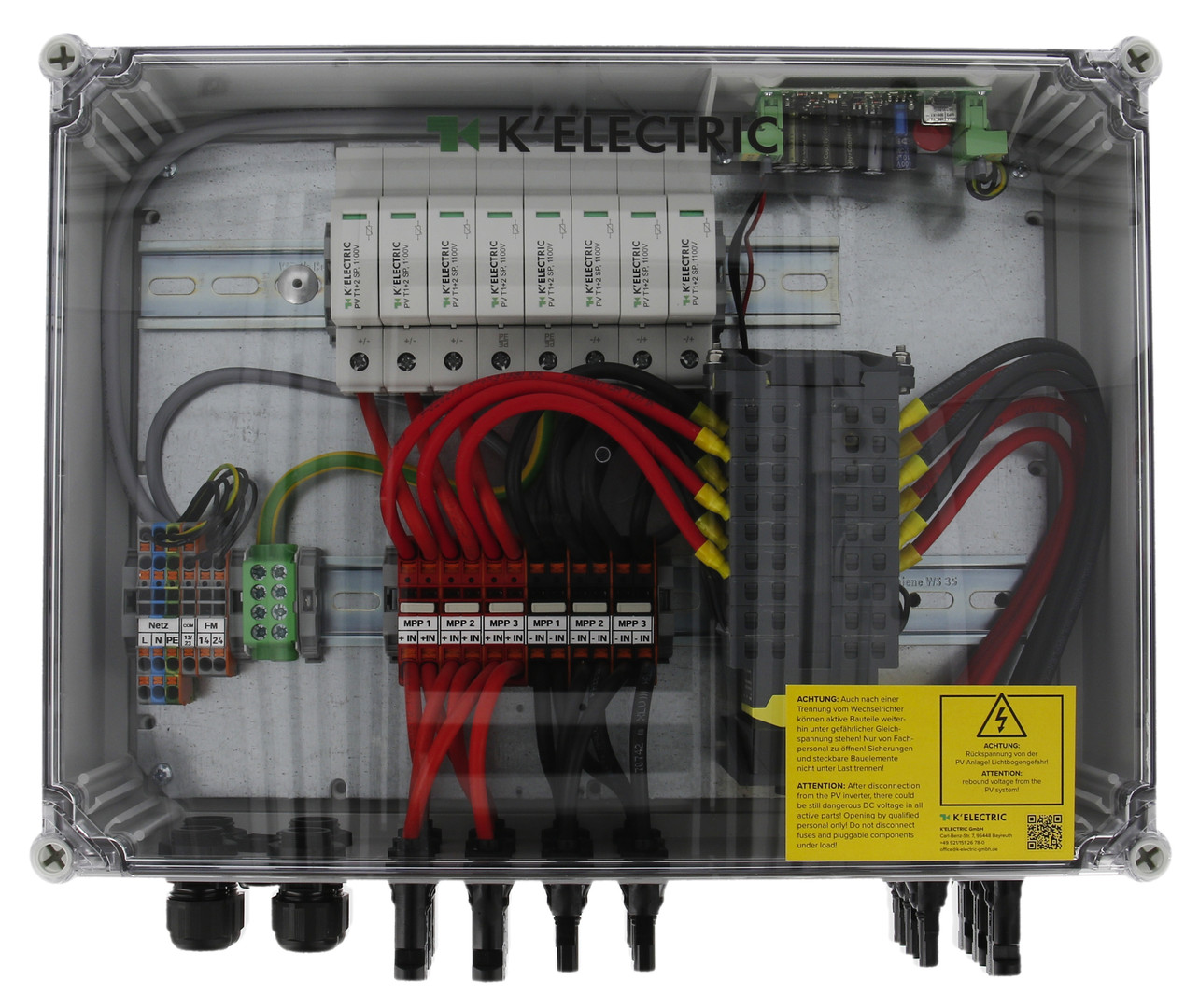 1St. K-ELECTRIC 134113 Feuerwehrschalter 3MPP, 2in 1out, UeSS T