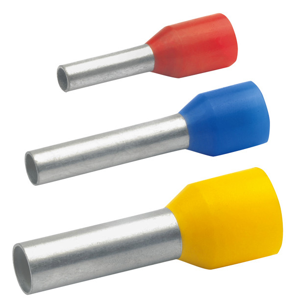 100St. Klauke 47412 Aderendhülsen DIN 46228 Teil 4 isoliert 4qmm 12mm lang Cu galvanisch verzinnt 474/12