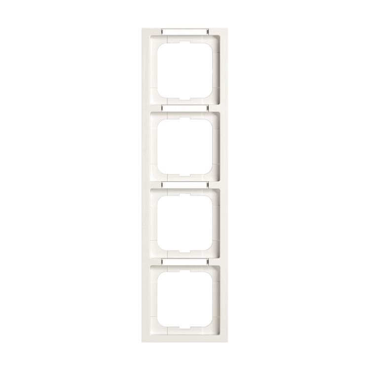 1St. Busch-Jaeger 1724-184 NSK future mit Beschriftungsfeld, 4-fach Rahmen future studioweiß
