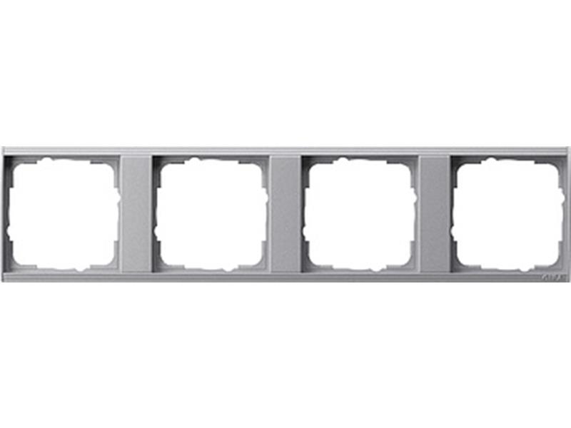 1St. Gira 146426 Zwischenr. 4fach Event Farbe Alu