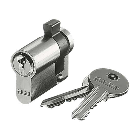 1St. Busch-Jaeger 0520 PZ-VS DIN-Profilhalbzylinder, verschieden schließend, mit 3 Schlüsseln