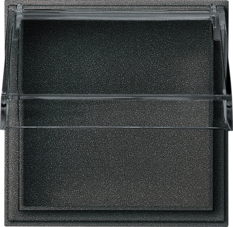 1St. Gira 040967 Adapterrahmen Klappdeckel transparent TX_44 (WG UP) Anthrazit