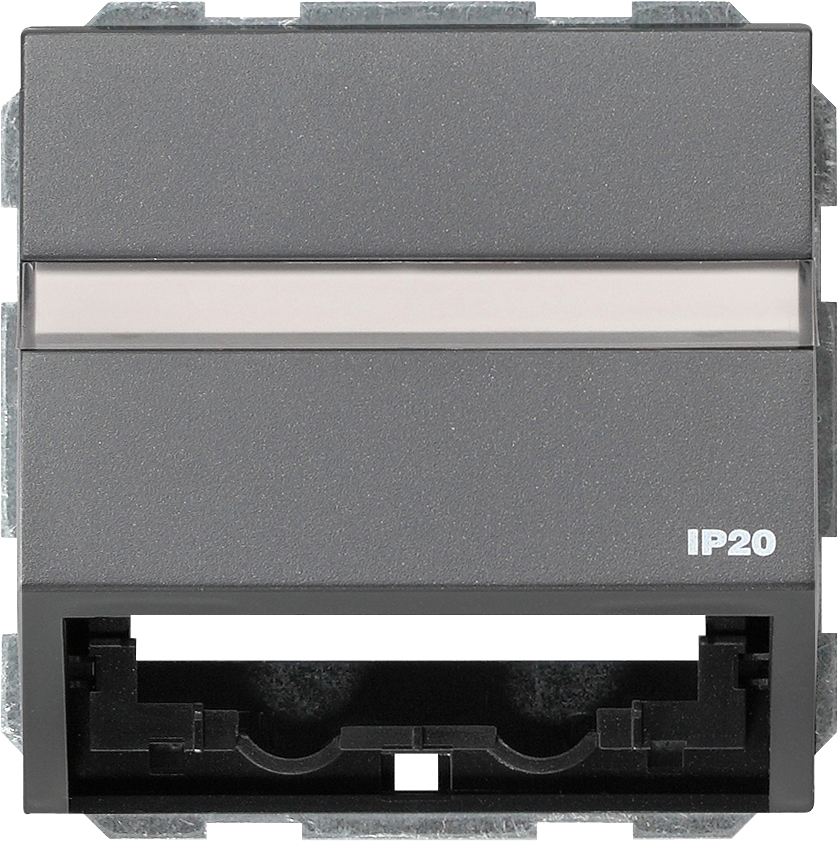 1St. Gira 087067 Datenhaube Tragring + BSF Gira TX_44 Anthrazit